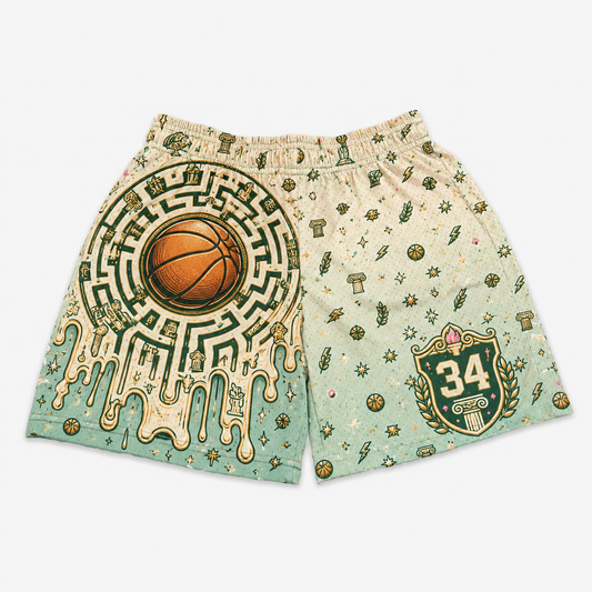 Giannis Antetokounmpo 34 Greek Freak Basketball Jersey Shorts