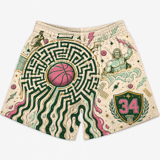 Giannis Antetokounmpo 34 Greek Freak Basketball Jersey Shorts