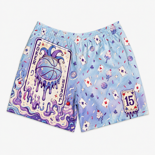 Nikola Jokic 15 The Joker Playing Card Basketball Jersey Shorts