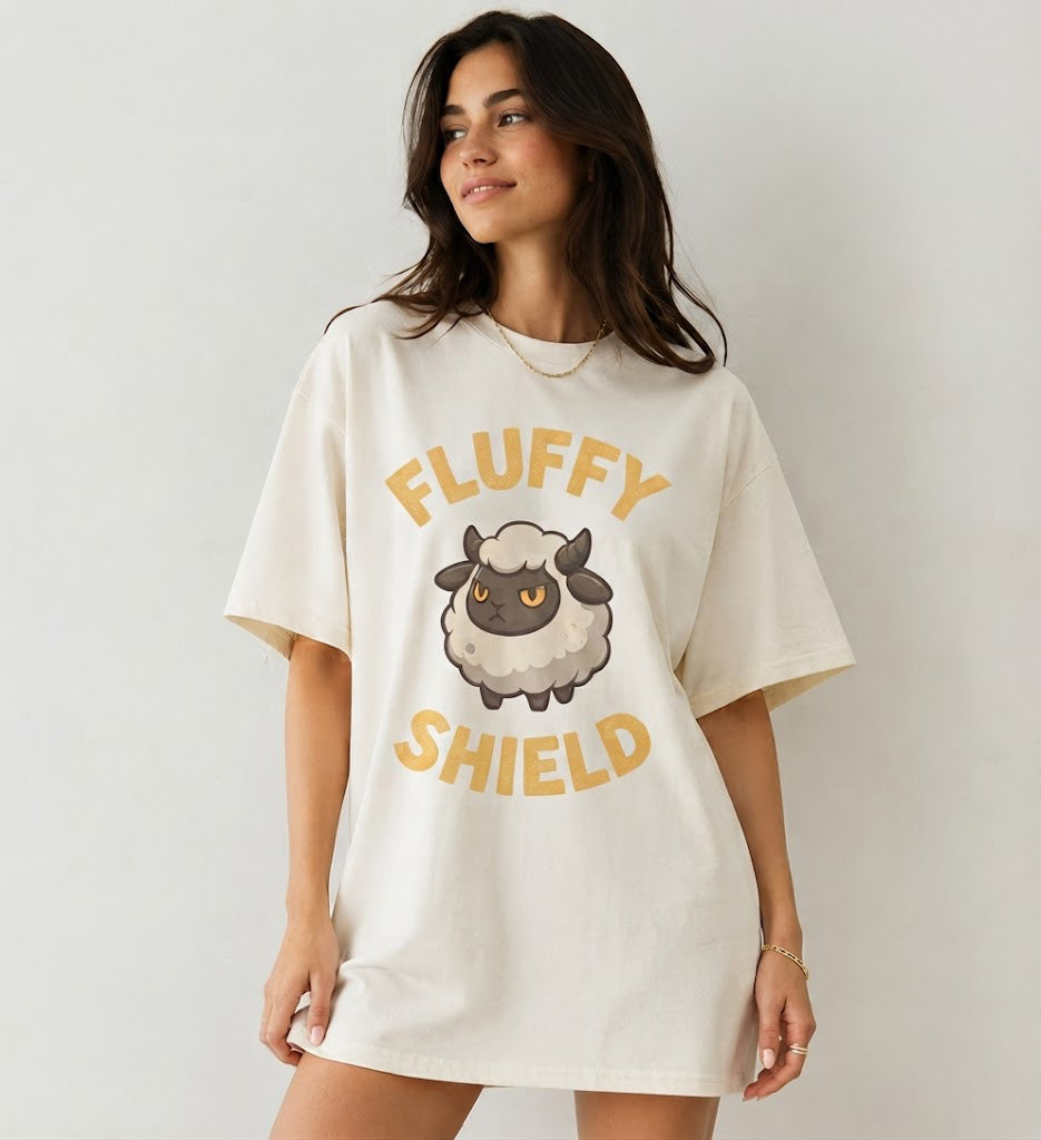 Lamball Fluffy Shield Palworld T-Shirt, Cute Sheep Gamer Tee