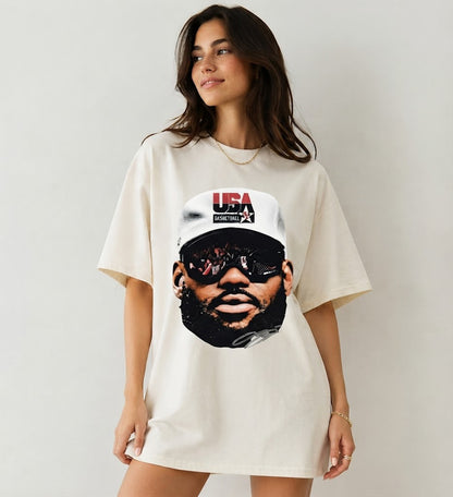 USA Basketball King James Vintage Tee