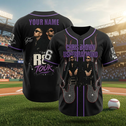 Chris Brown & Usher Custom Baseball Jersey