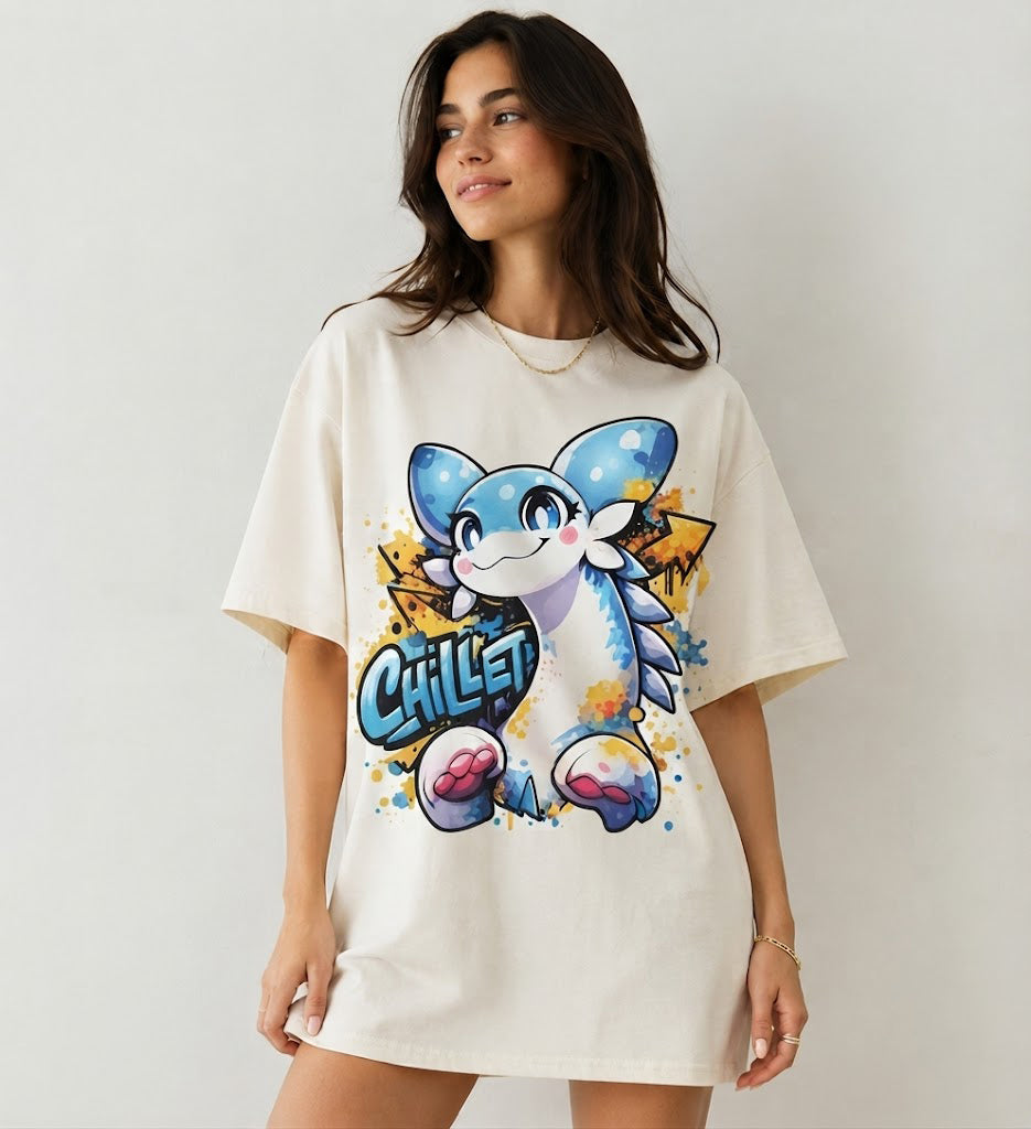 Chillet Palworld T-Shirt, Cute Chillet Anime Tee, Gamer Gift