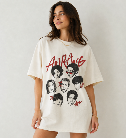 Gildan Vintage Style Kpop Music Band Graphic Tee Oversized Comfort T-Shirt