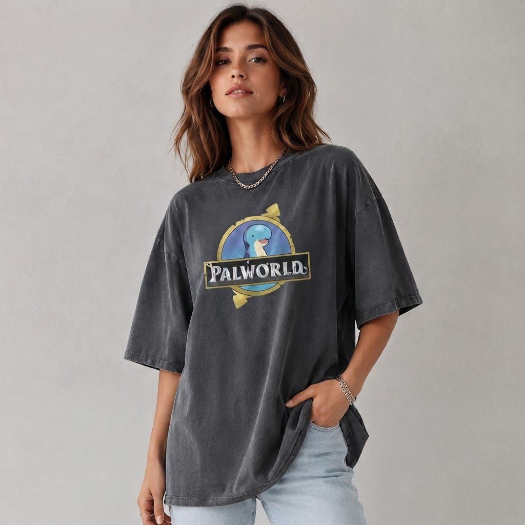 Palworld Mascot Oversized Gaming Shirt