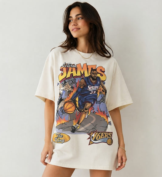 Comfort Colors LeBron James Vintage Graphic Tee