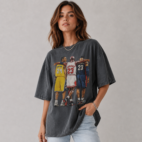 Basketball Legends Vintage Tee (Bryant, Jordan, James)