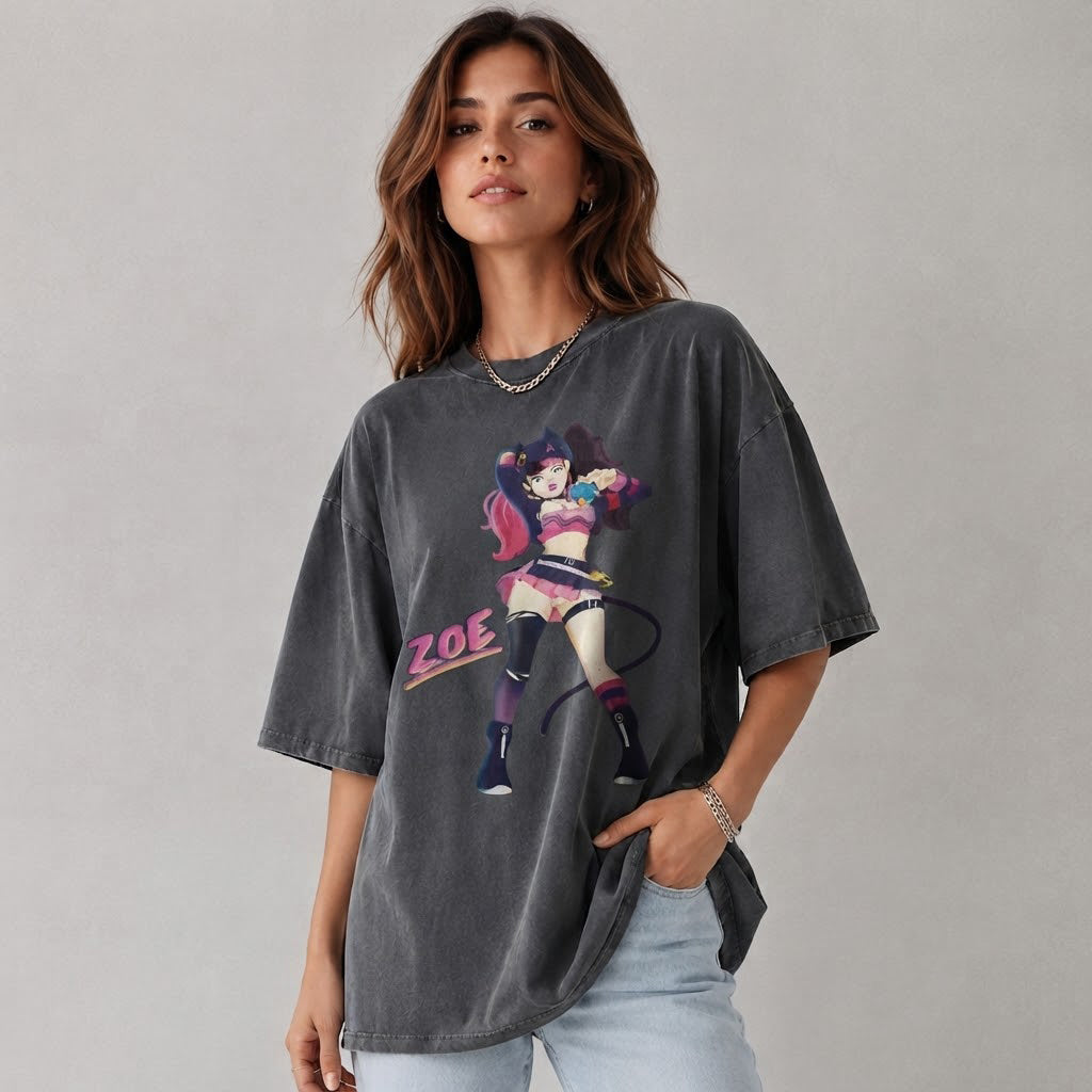 Palworld Zoe Anime Graphic Tee