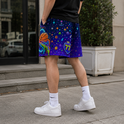Luka Dončić 77 Pixel Art Basketball Jersey Shorts