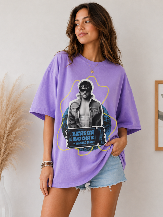 Benson Boone Wanted Man 2026 Ticket Tee