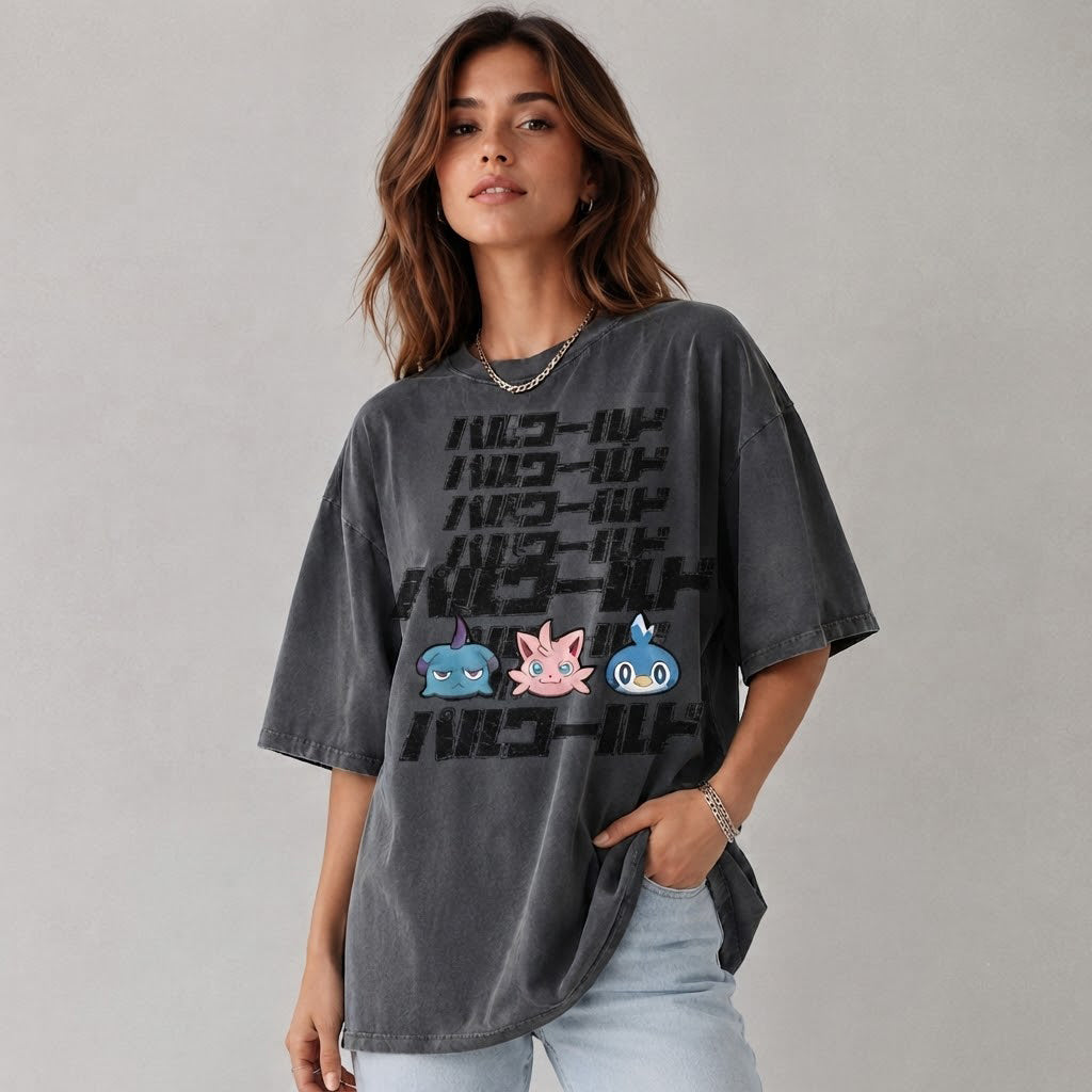 Palworld Japanese Logo Graphic Tee