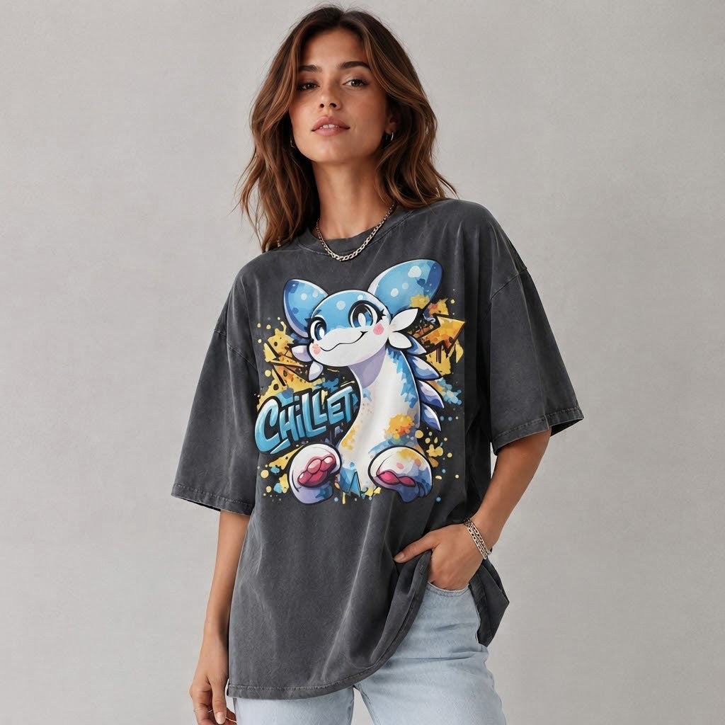 Chillet Palworld T-Shirt, Cute Chillet Anime Tee, Gamer Gift