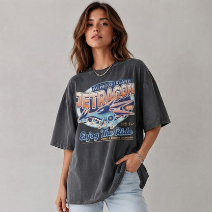Jetragon Palworld T-Shirt, Palpagos Island Vintage Tee, Gamer Gift