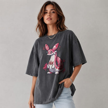 Lovander Palworld T-Shirt, Pink Chillet Anime Tee, Gamer Gift
