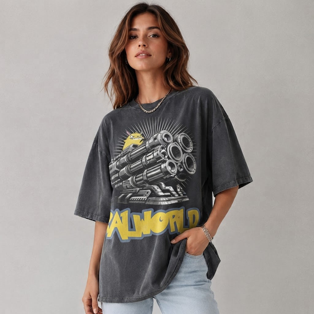 Palworld Gunner Oversized Gaming Shirt