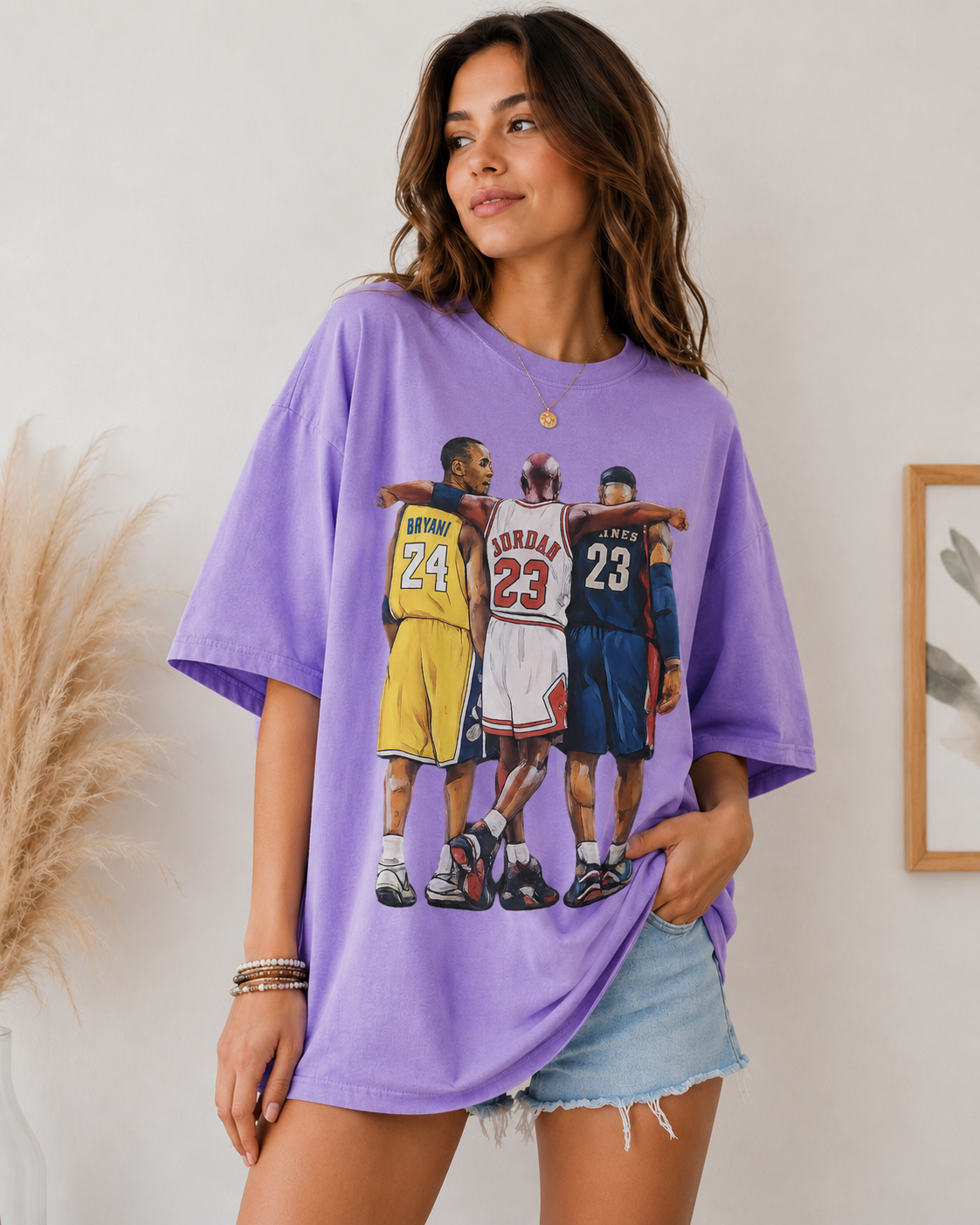 Basketball Legends Vintage Tee (Bryant, Jordan, James)