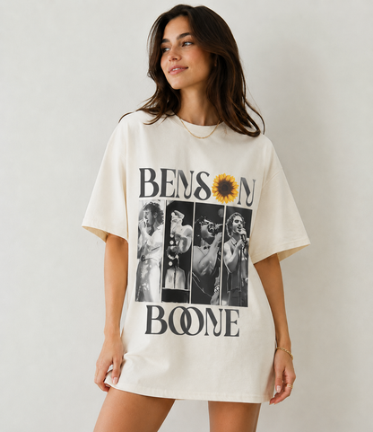 Benson Boone Sunflower Photo Collage Comfort Colors Tee