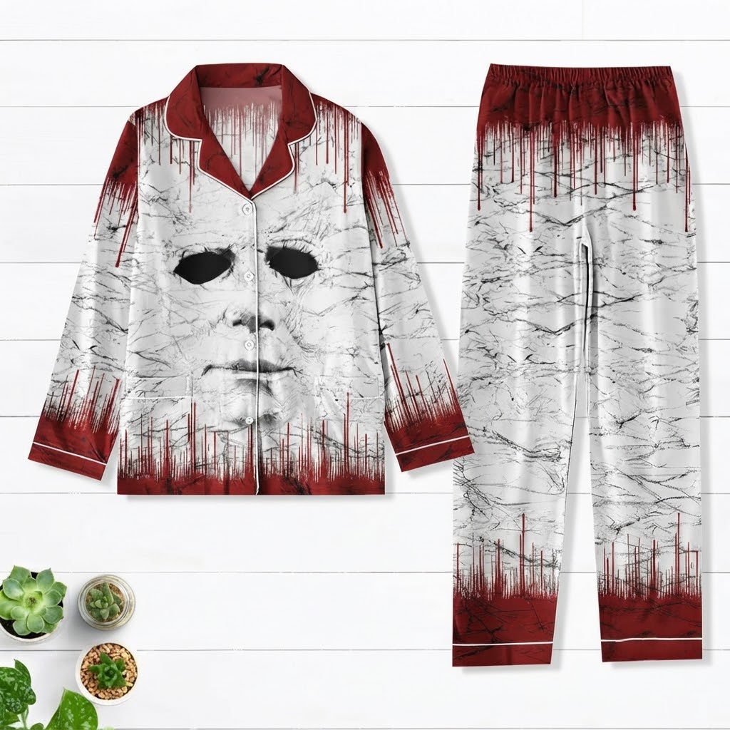 Michael Myers White Pajama Set