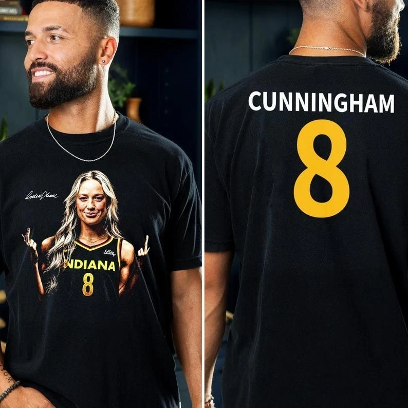 Retro WNBA Player Graphic Tee, Sophie Cunningham #8 Comfort Colors Shirt