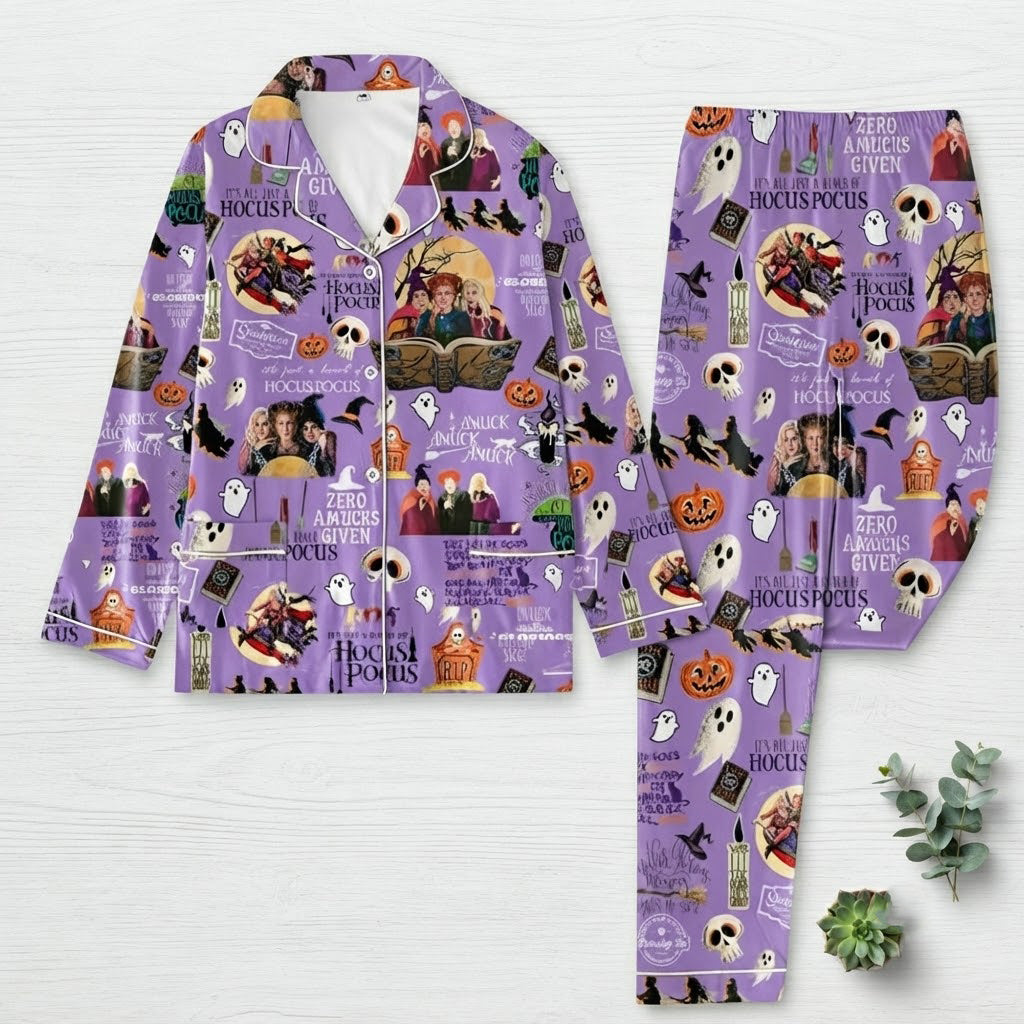 Hocus Pocus Purple Pajama Set