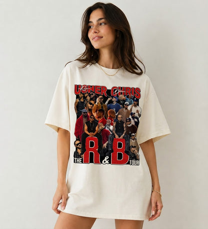 Comfort Colors Usher & Chris Brown The R&B Tour Graphic Tee