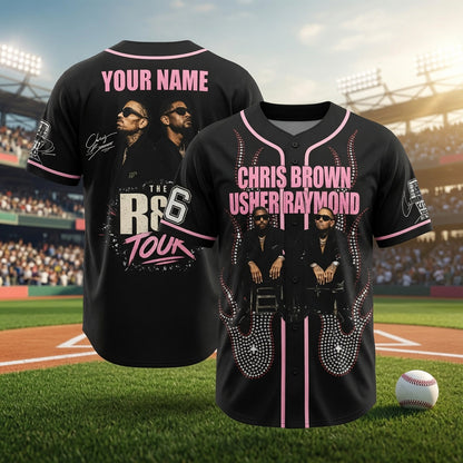 Chris Brown & Usher Custom Baseball Jersey