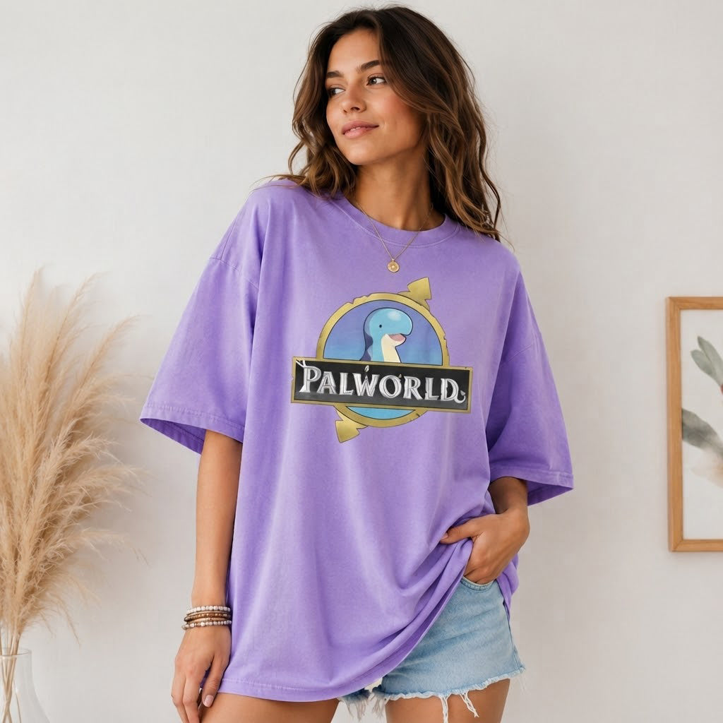 Palworld Mascot Oversized Gaming Shirt