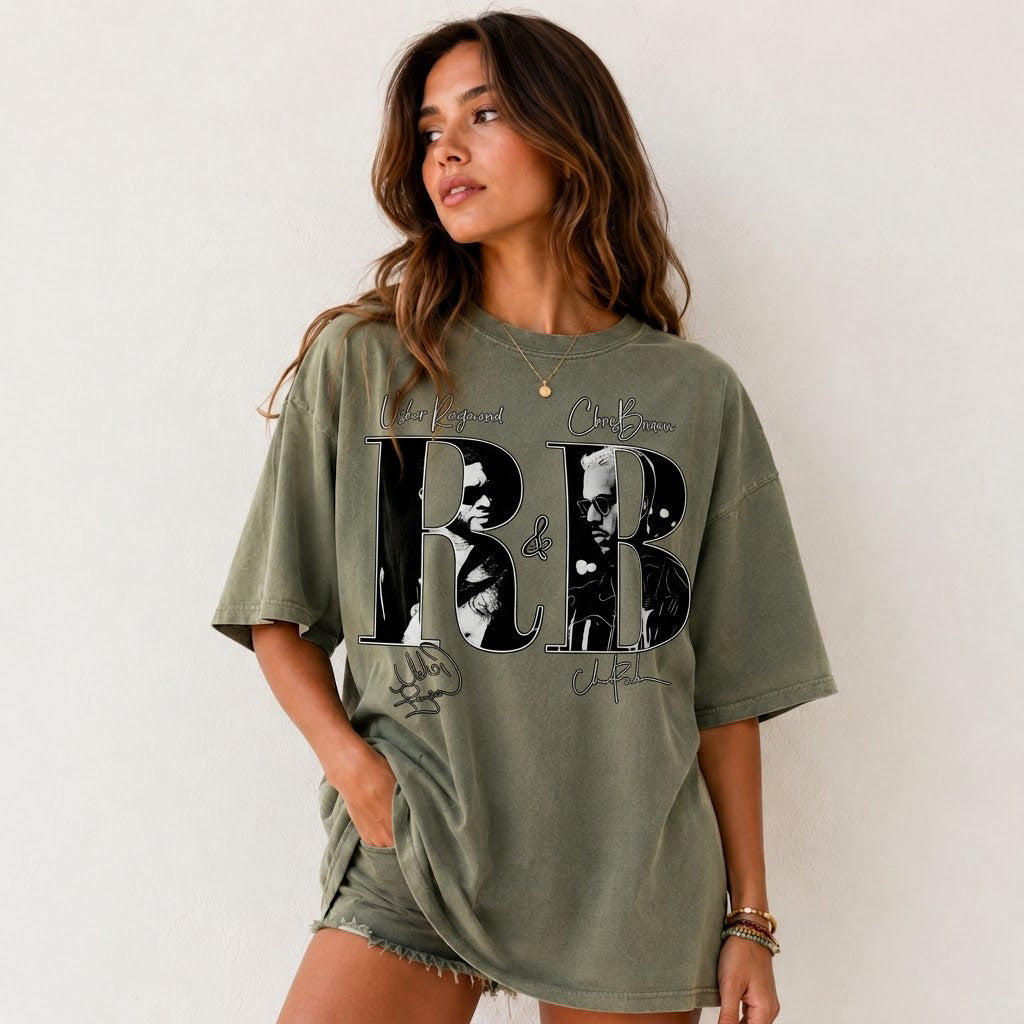 Usher & Chris Brown "R&B" Signature Comfort Colors Tee