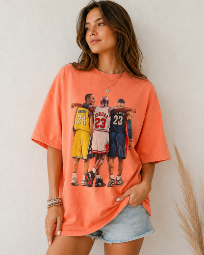 Basketball Legends Vintage Tee (Bryant, Jordan, James)