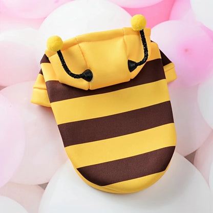 Cute Bumble Bee Dog Hoodie - Halloween Pet Costume