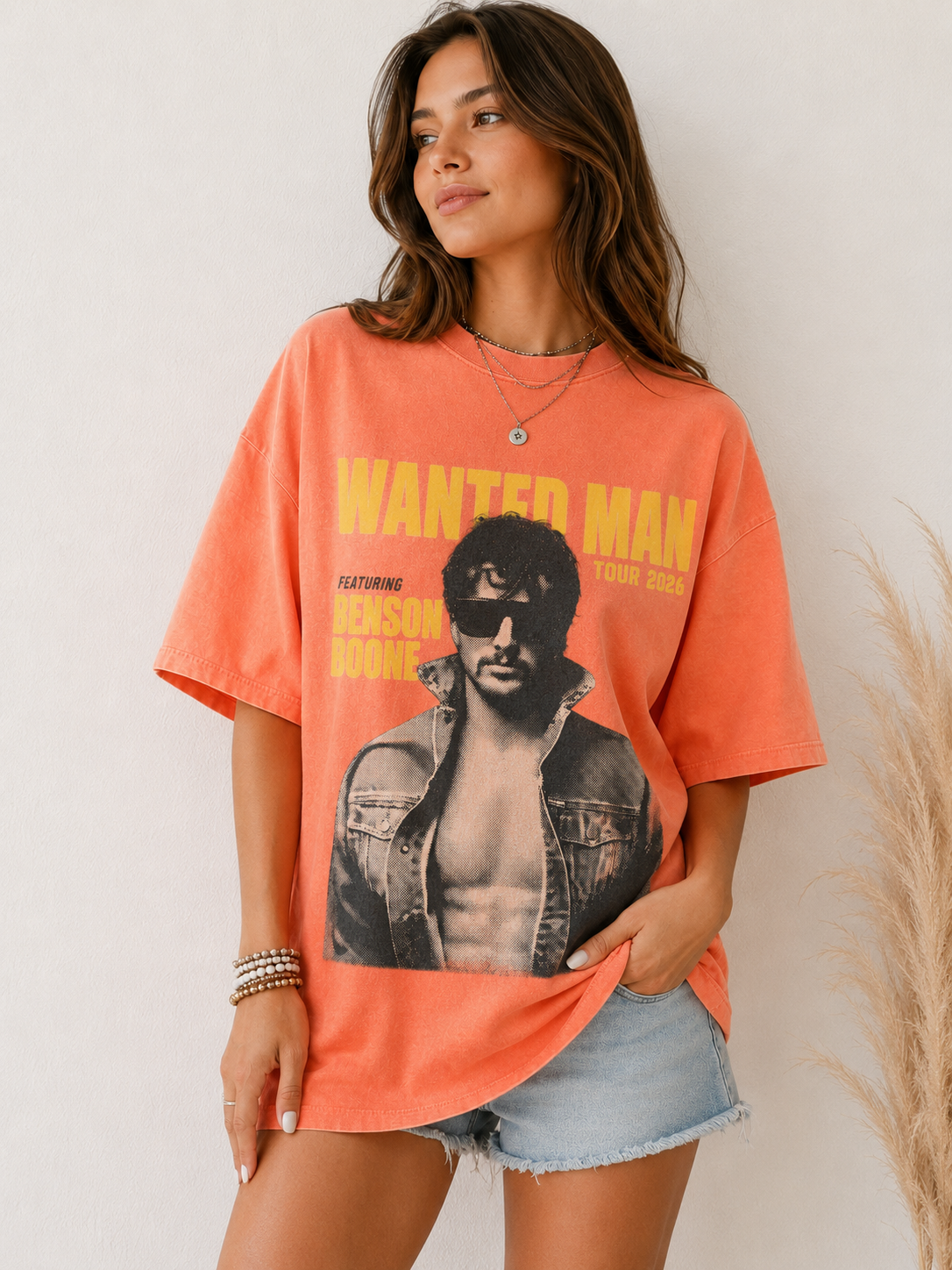 Benson Boone Wanted Man Tour 2026 Vintage Tee