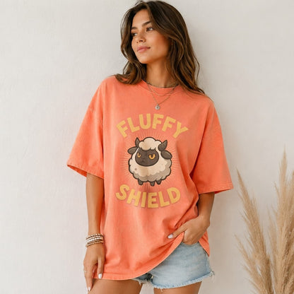Lamball Fluffy Shield Palworld T-Shirt, Cute Sheep Gamer Tee