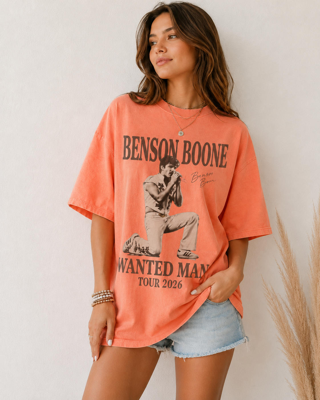 Benson Boone Wanted Man Tour 2026 Vintage Tee