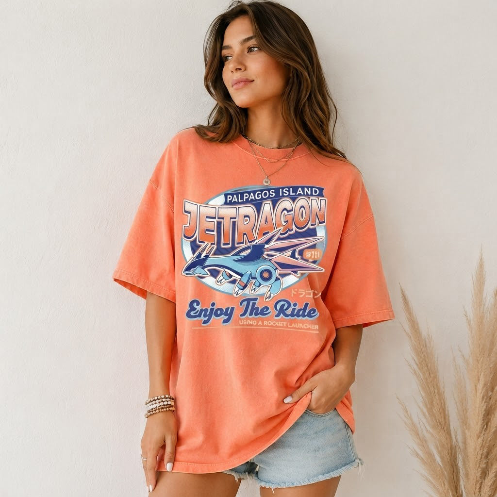 Jetragon Palworld T-Shirt, Palpagos Island Vintage Tee, Gamer Gift