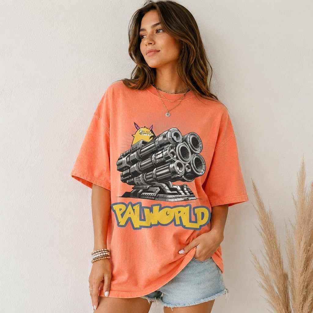 Palworld Gunner Oversized Gaming Shirt