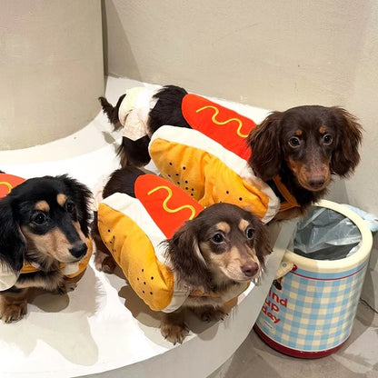 Halloween Hot Dog Costume for Small & Large Dogs and Cats