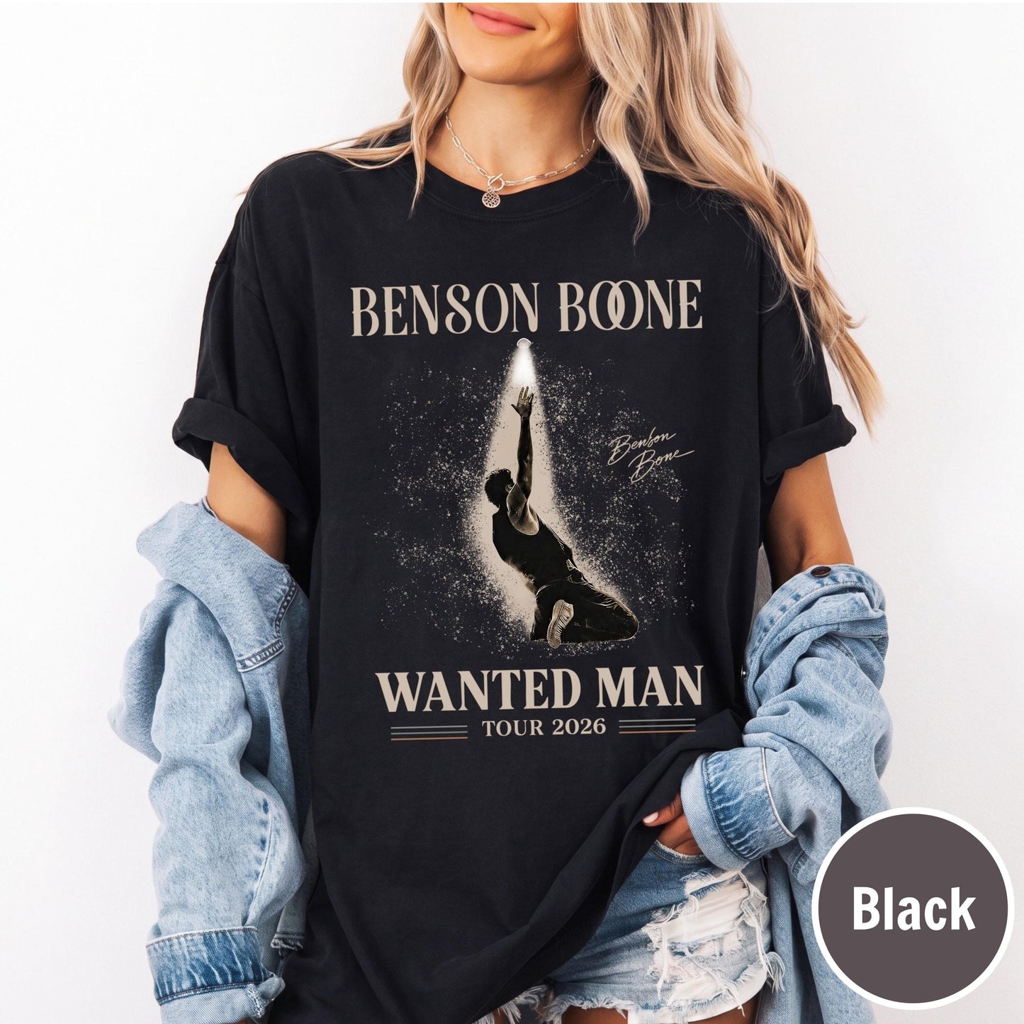Vintage Benson Boone Wanted Man Tour 2026 Shirt