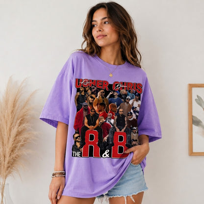 Comfort Colors Usher & Chris Brown The R&B Tour Graphic Tee