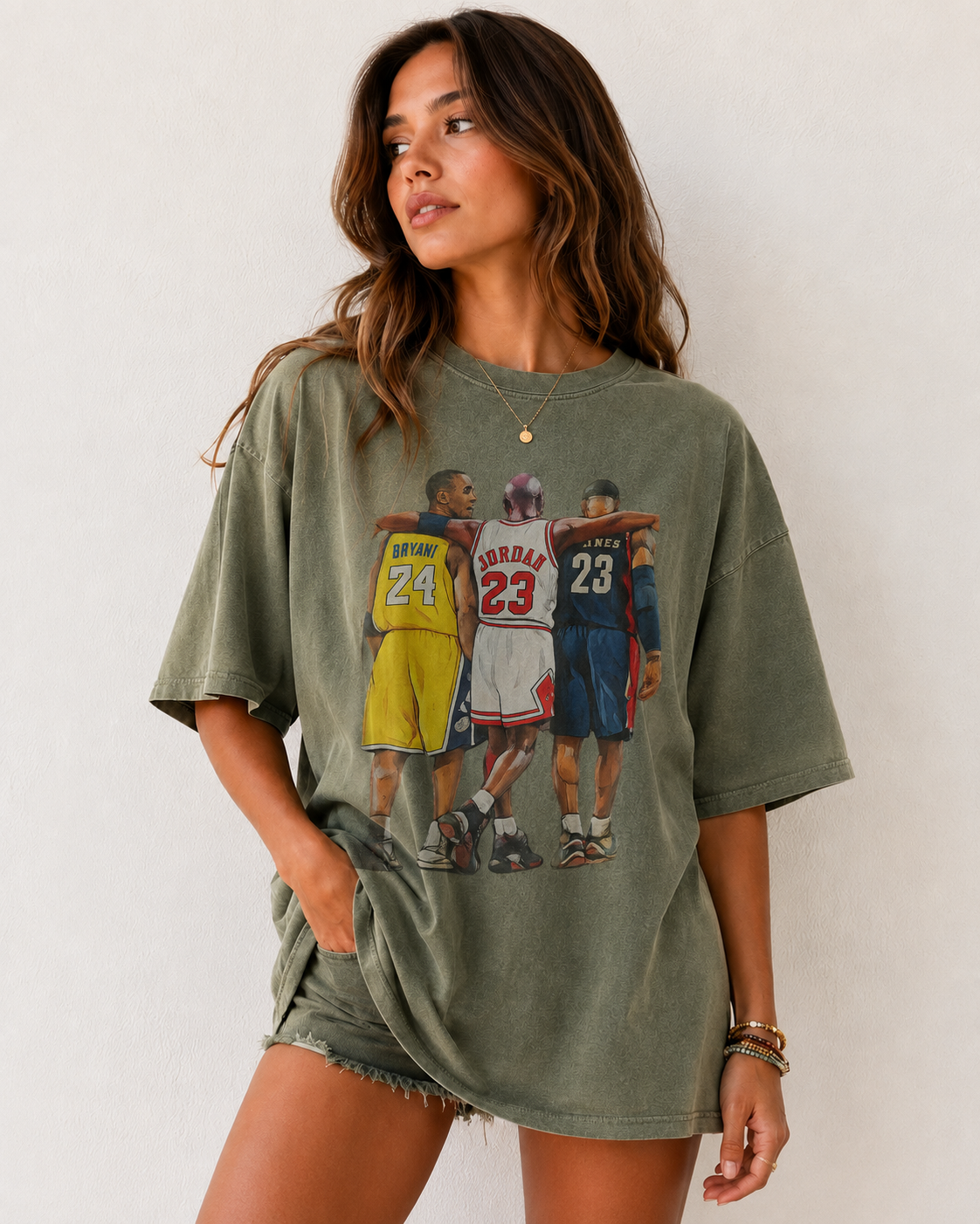 Basketball Legends Vintage Tee (Bryant, Jordan, James)