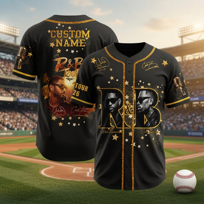 Custom R&B Tour Baseball Jersey