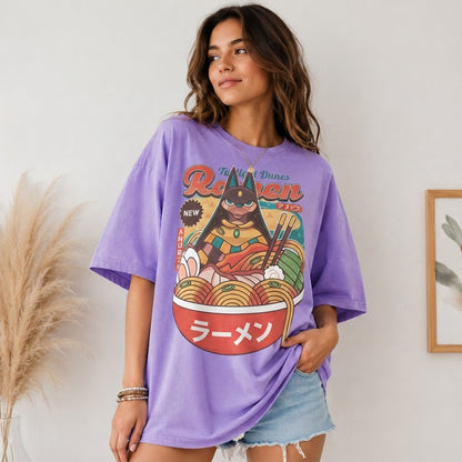 Anubis Ramen Palworld T-Shirt, Twilight Dunes Gamer Tee, Anime Gift