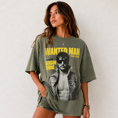 Benson Boone Wanted Man Tour 2026 Vintage Tee