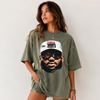 USA Basketball King James Vintage Tee