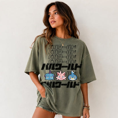 Palworld Japanese Logo Graphic Tee
