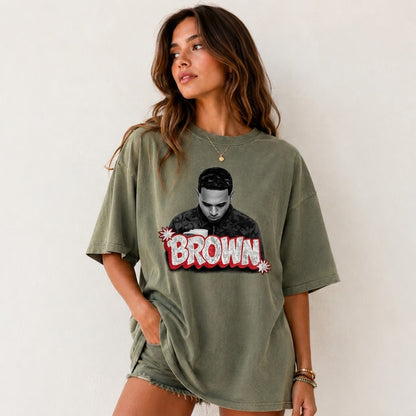 Chris Brown "BROWN" Logo Comfort Colors Shirt