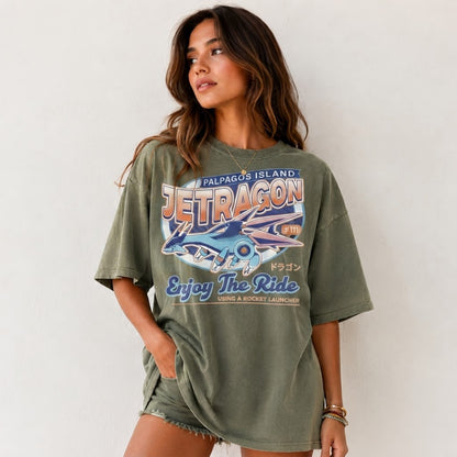 Jetragon Palworld T-Shirt, Palpagos Island Vintage Tee, Gamer Gift