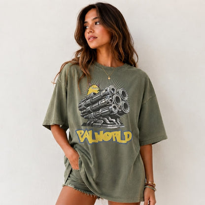 Palworld Gunner Oversized Gaming Shirt