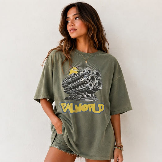 Palworld Gunner Oversized Gaming Shirt