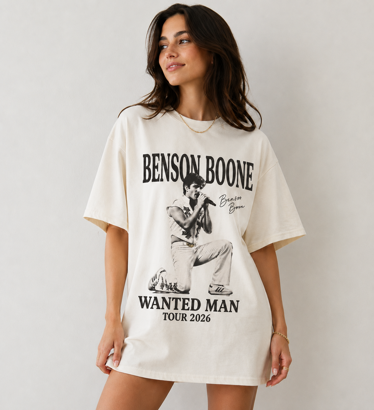 Benson Boone Wanted Man Tour 2026 Vintage Tee