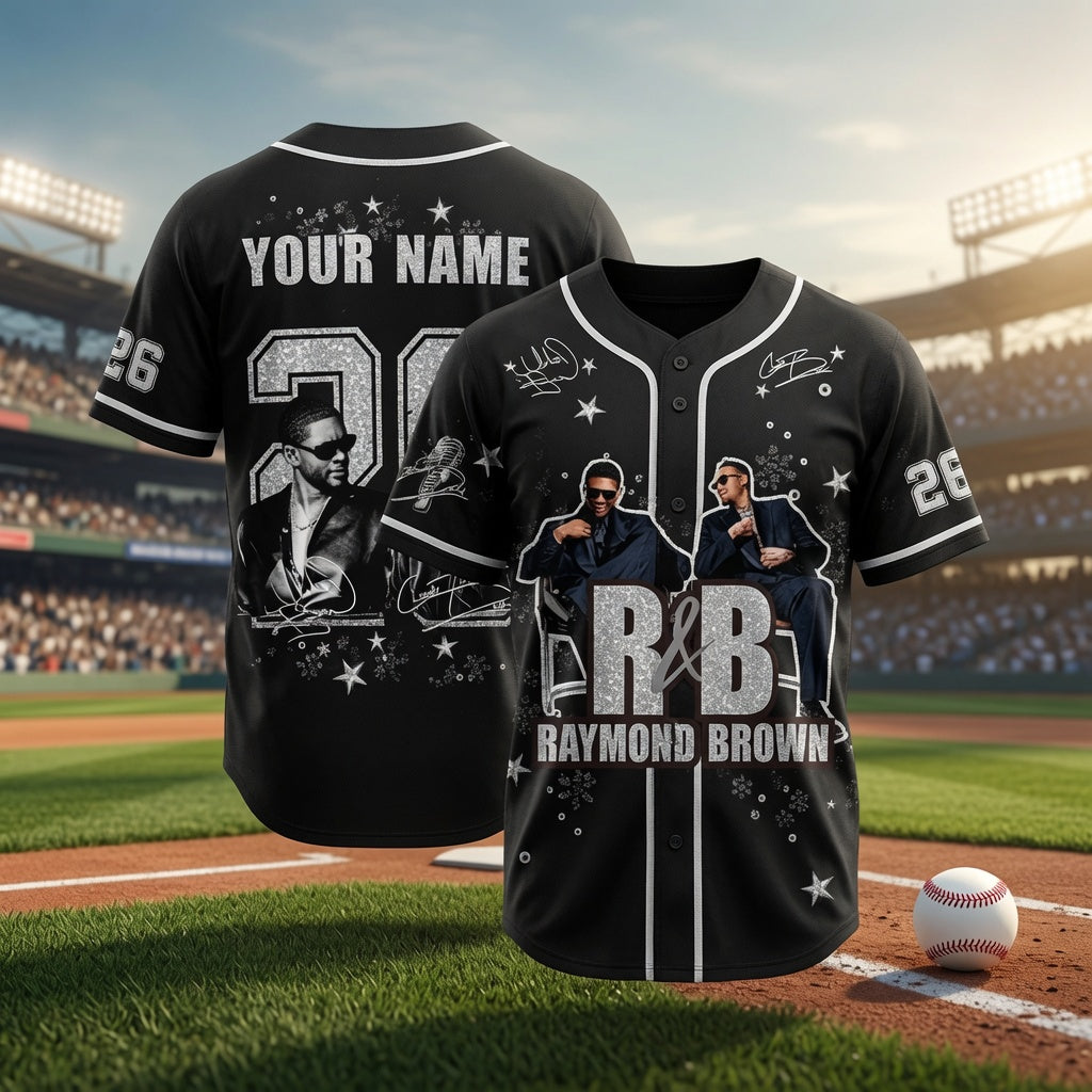Custom R&B Gold Baseball Jersey